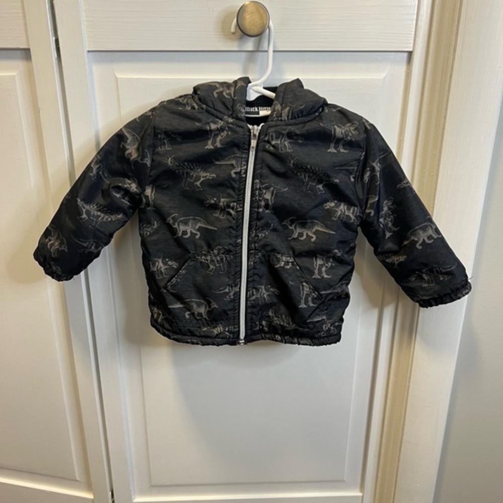Mick Mack Boys Jacket With Dinosaur Camouflage Pattern Size 12 Months